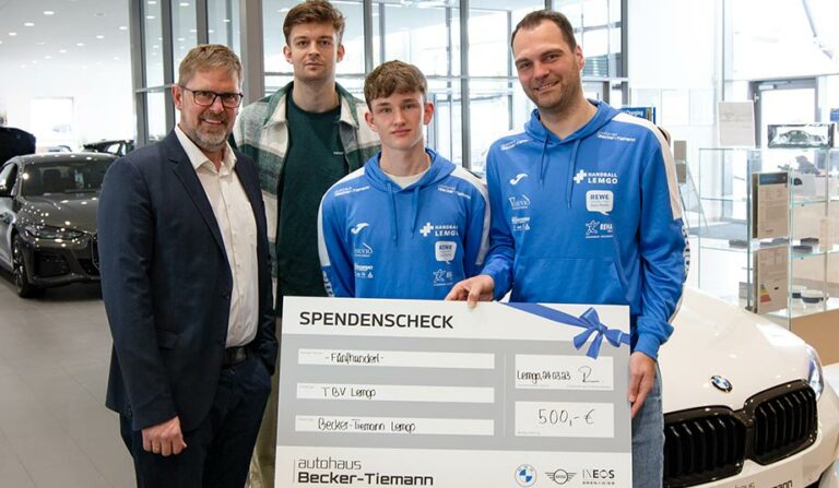 Spendenscheck Übergabe TBV Lemgo