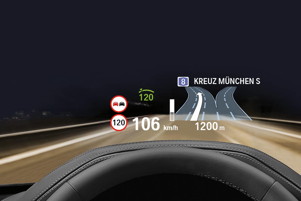 Das BMW HeadUp Display (HUD)
